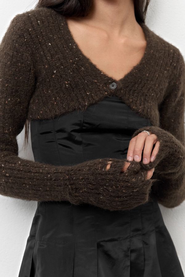 miista Rupina Cardigan Brown Alpaca