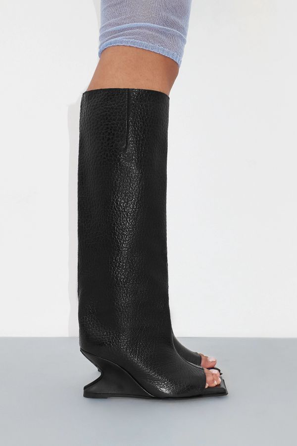 Miista Salima Boots Black Grainy Leather