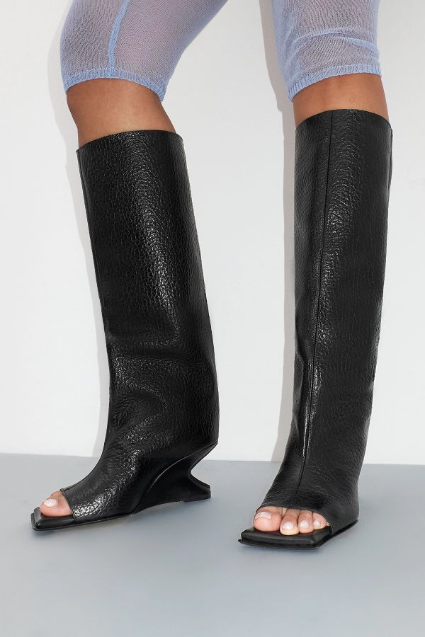 Miista Salima Boots Black Grainy Leather