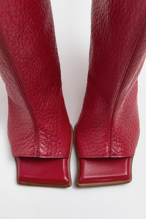 Miista Salima Boots Coral Grainy Leather