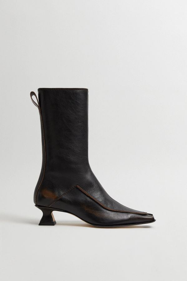 Miista Sallie Boots Brown Brushed Leather