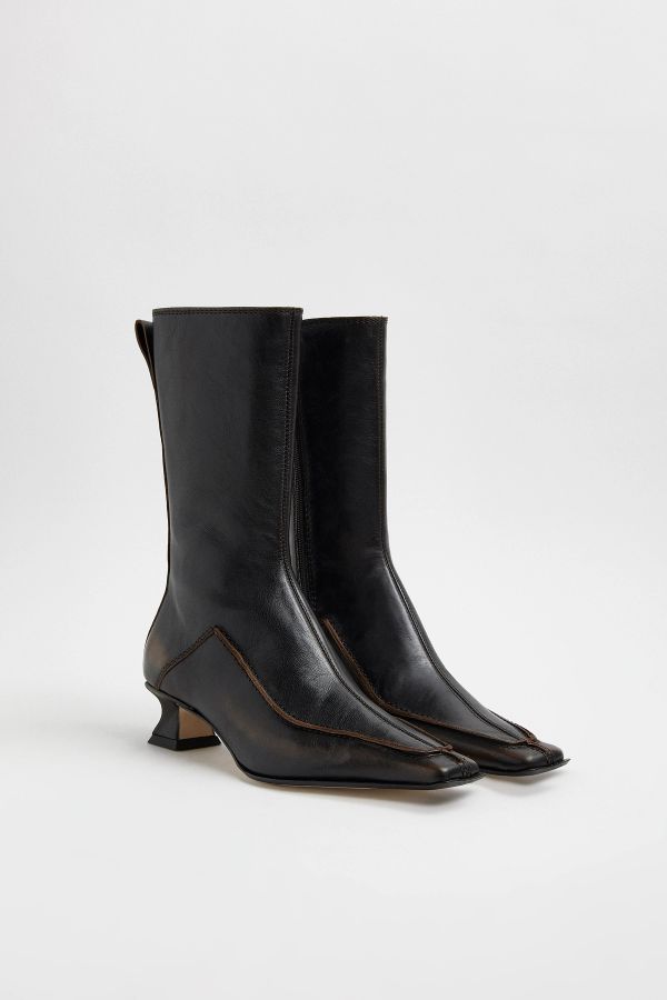Miista Sallie Boots Brown Brushed Leather