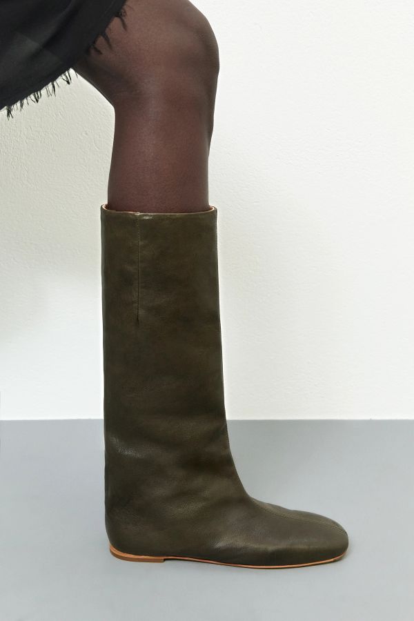 miista Severine Boots New Khaki Soft Nappa Leather