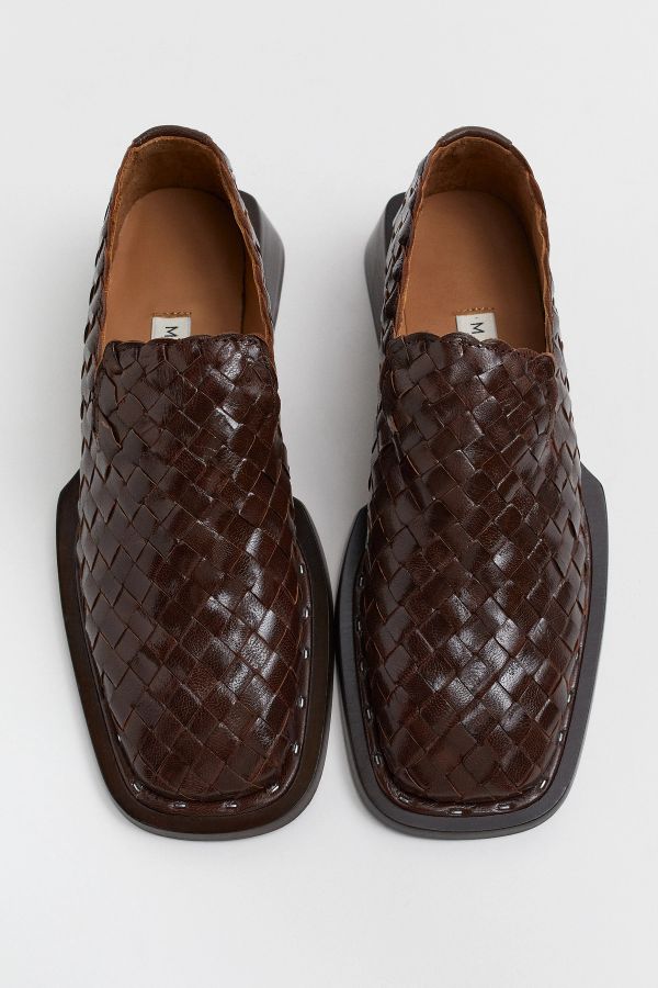 Miista Skye Loafers Brown Woven Leather