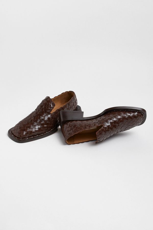 Miista Skye Loafers Brown Woven Leather