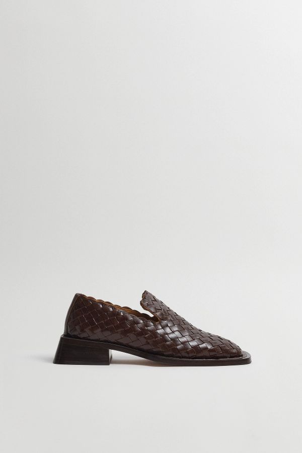 miista Skye Loafers Brown Woven Leather