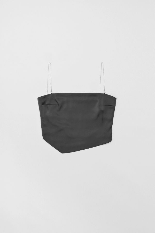 Miista Sophie Top Grey Satin