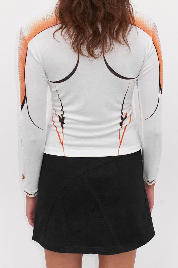 Miista Therese Top White Orange Stretch