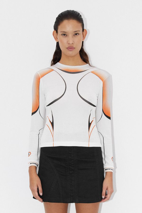 miista Therese Top White Orange Stretch