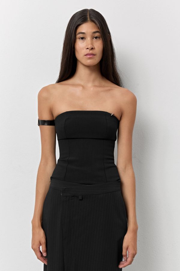 miista Tilma Top Black Wool Corset