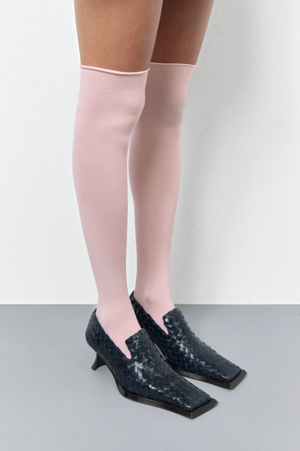 miista Traci Courts Navy Woven Leather