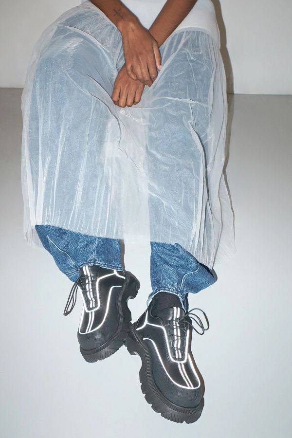 Miista Valle Brogues Black Nappa & Rubber