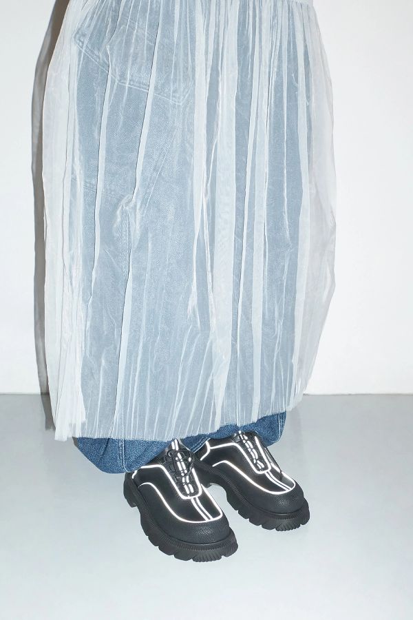 miista Valle Brogues Black Nappa & Rubber