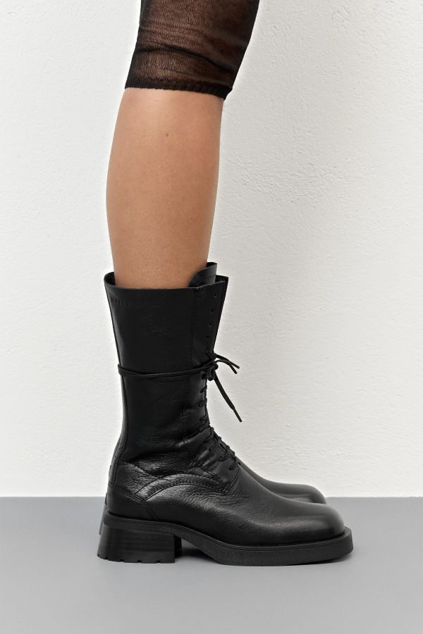 miista Vel Boots Black Natural Leather