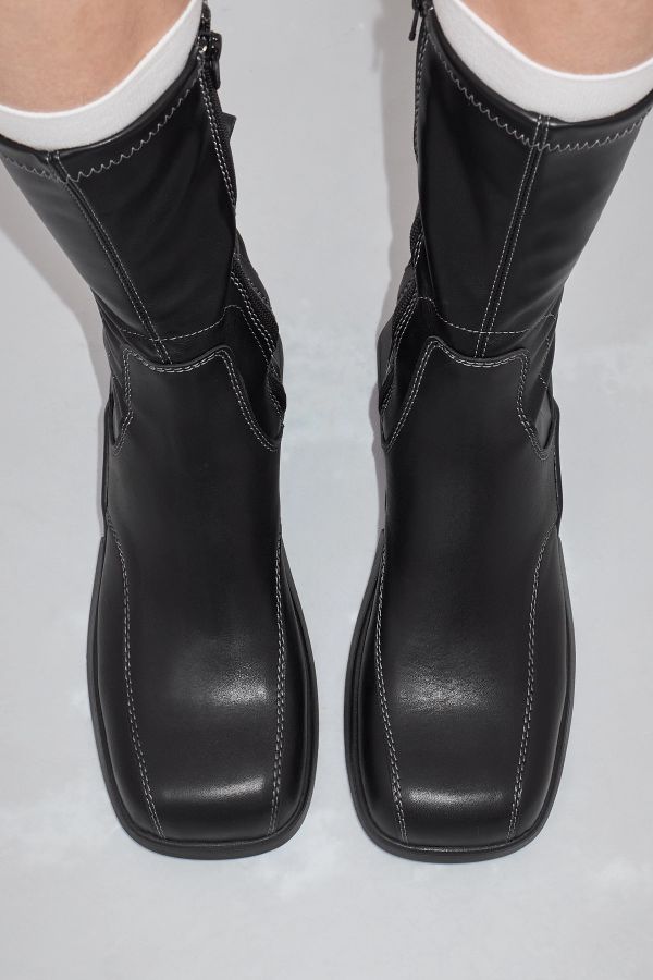 Miista Viken Boots Black Stretch Leather
