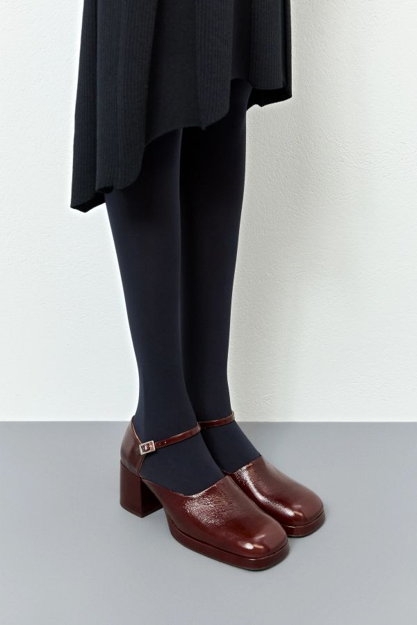 miista Yara Courts Brown Crinkled Patent leather