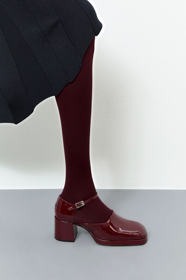 Miista Yara Courts Burgundy Patent Leather
