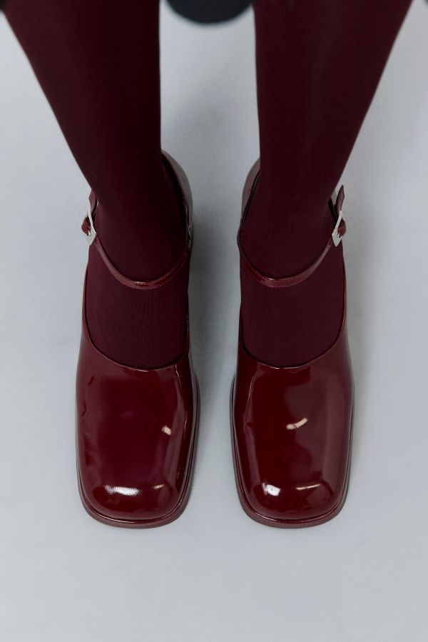 Miista Yara Courts Burgundy Patent Leather