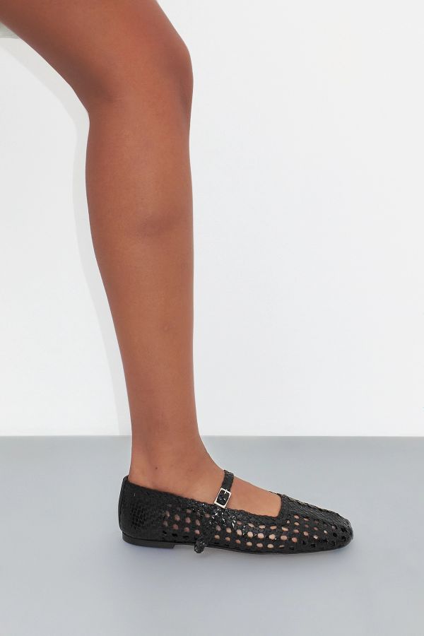 Miista Yeida Ballerinas Black Woven Nappa