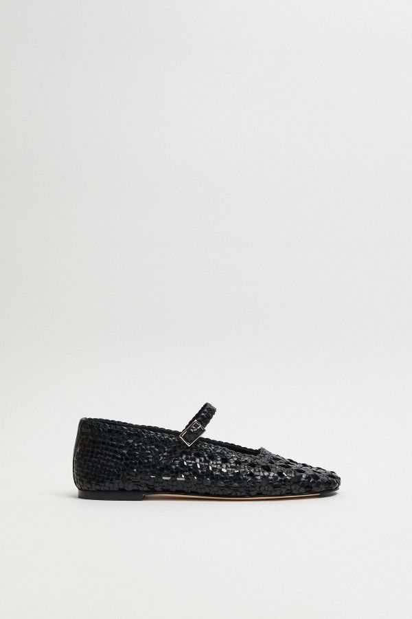 Miista Yeida Ballerinas Black Woven Nappa
