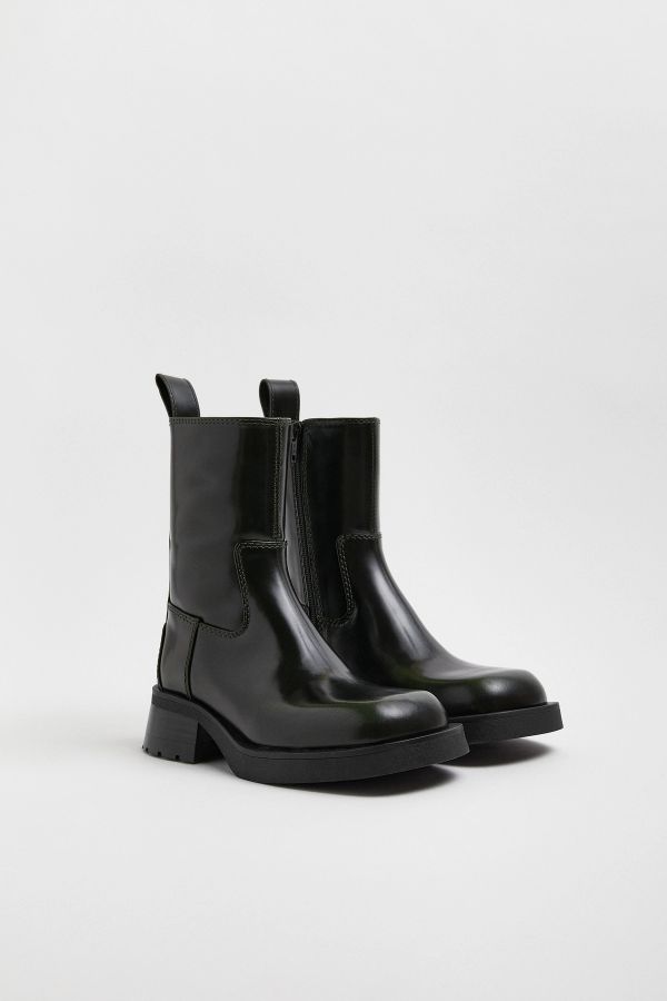 Miista Yolanda Boots Black Khaki Brush Off Leather