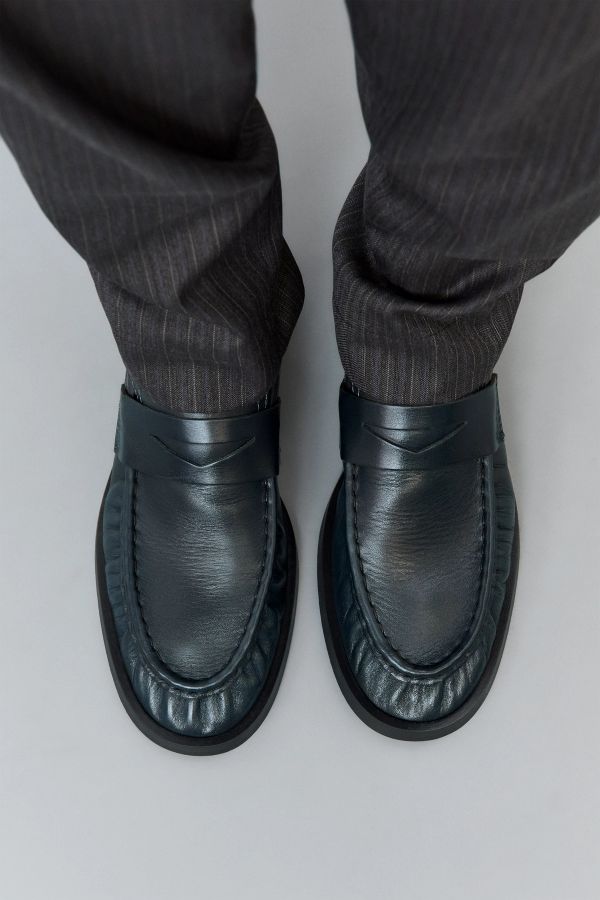 Miista Zita Loafers Navy Leather