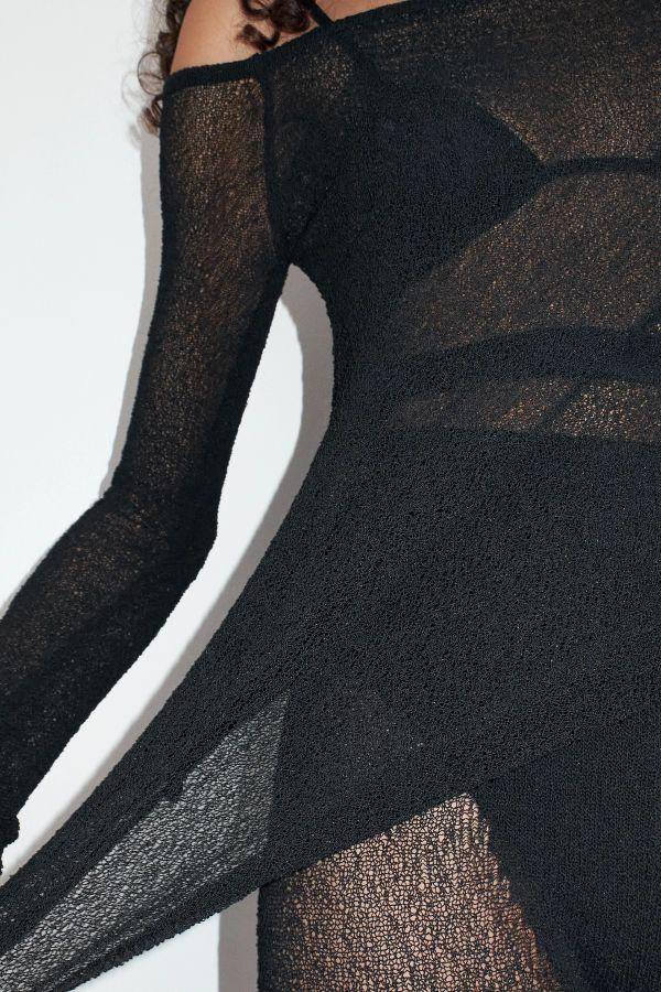 Miista Zoe Top Black Viscose Knit