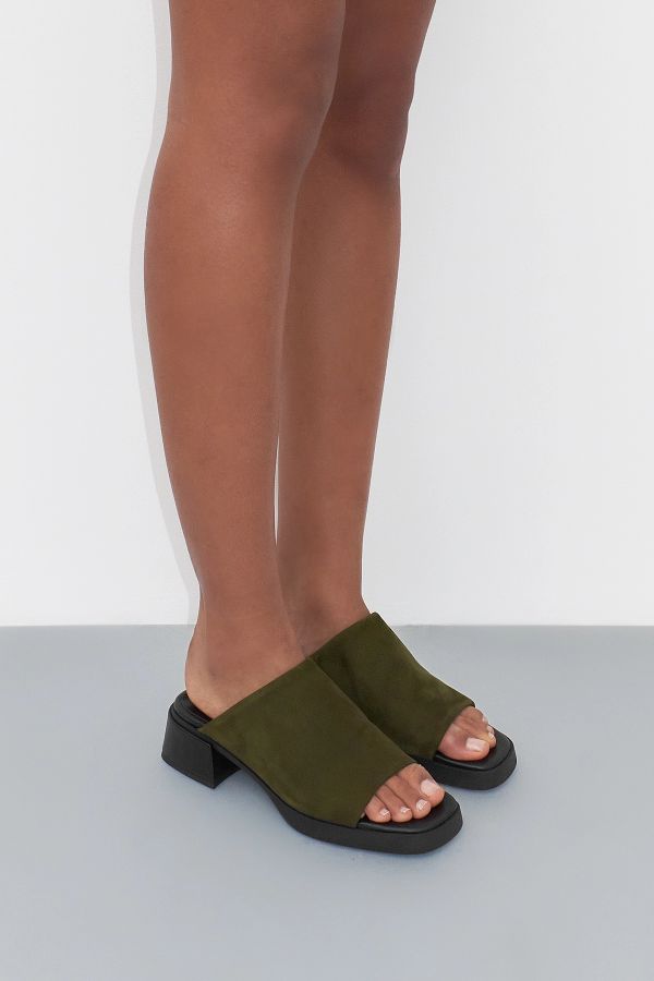 miista Zooey Mules Khaki Nappa