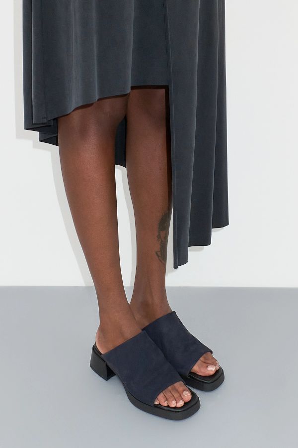 miista Zooey Mules Navy Suede Leather