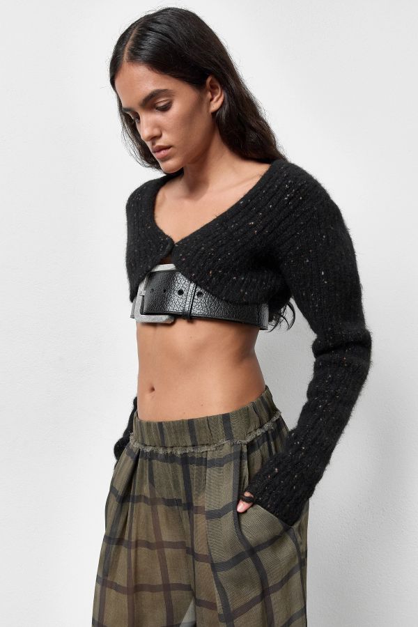 Miista Tessan Georgette Trousers Khaki Check Georgette