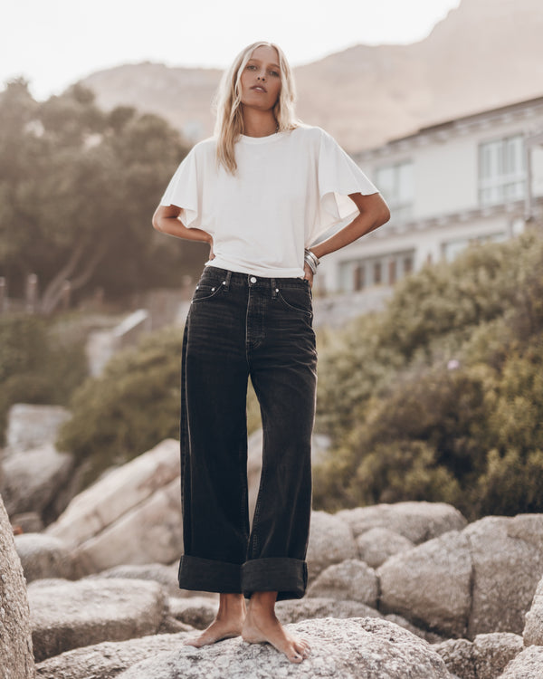 mikuta The Black Baggy Jeans