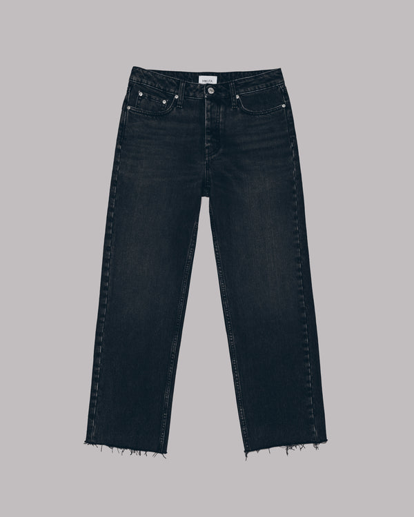 Mikuta The Black Cropped Straight Jeans