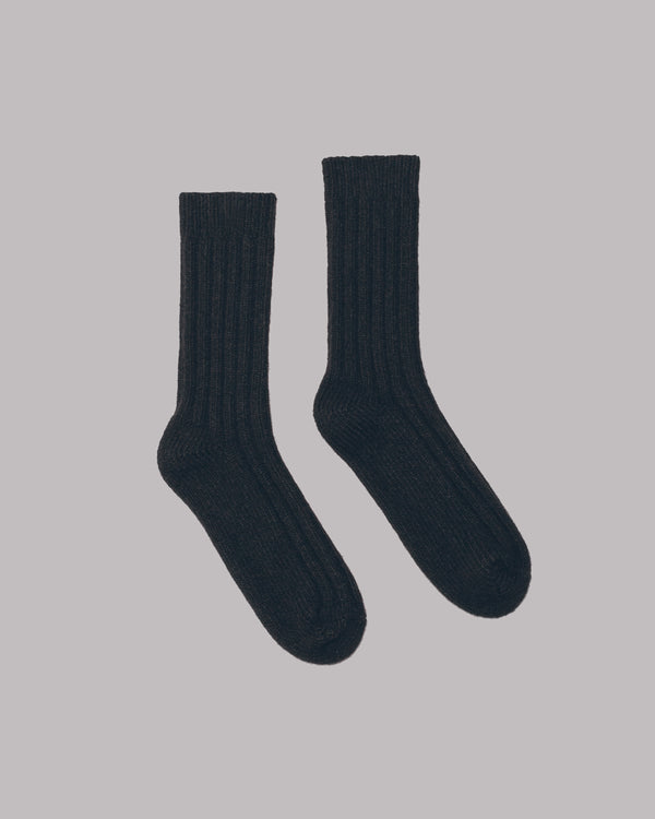 Mikuta The Black Knitted Socks