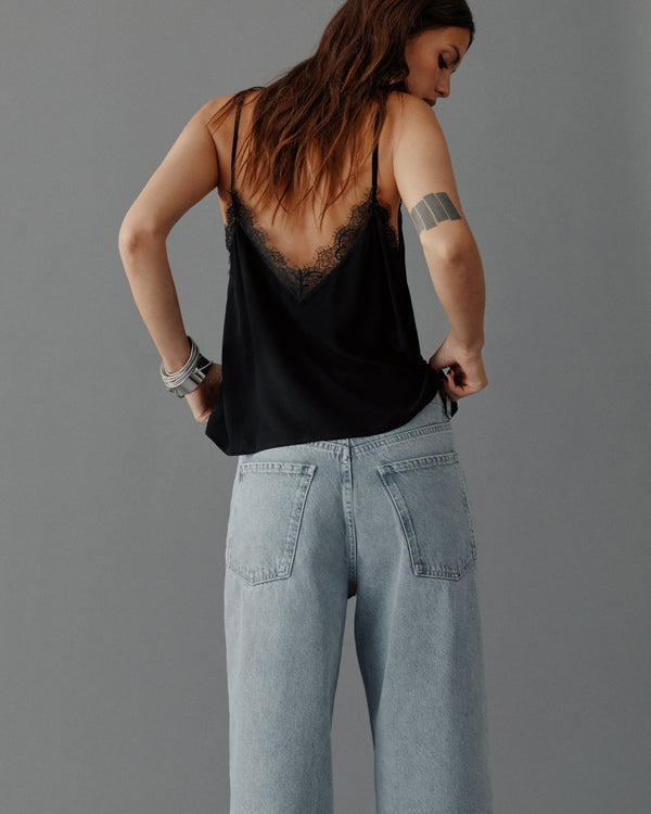 Mikuta The Black Laced Slip Top