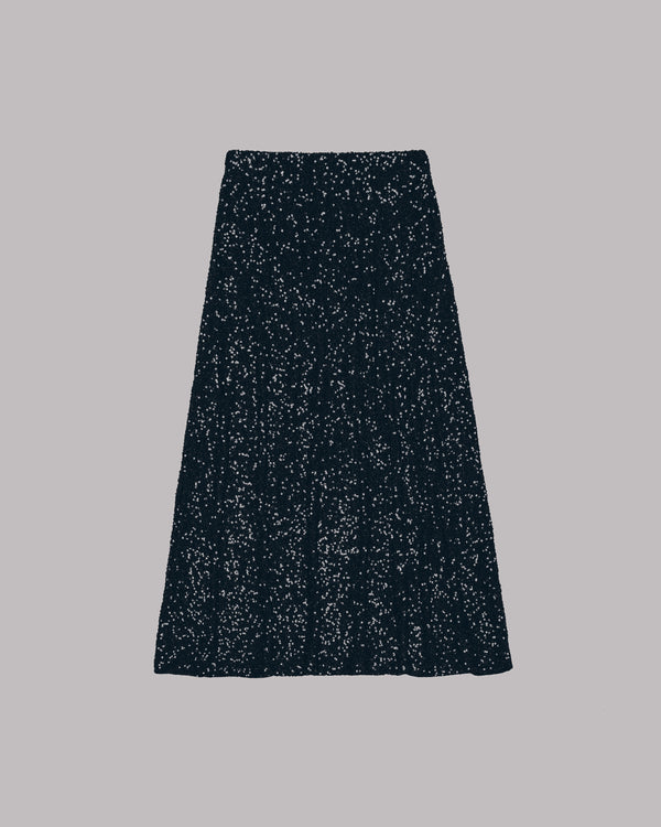 Mikuta The Black Long Sequin Skirt