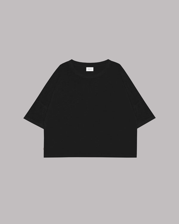 Mikuta The Black Loose Linen T-Shirt