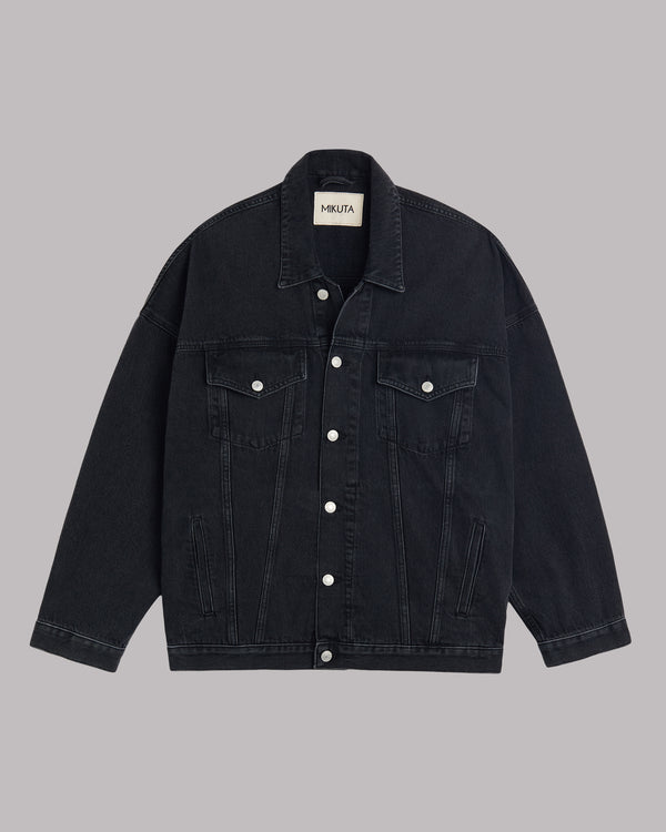 Mikuta The Black Oversized Denim Jacket