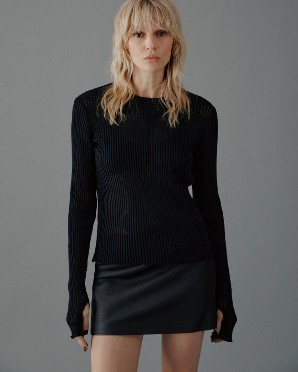 Mikuta The Black Striped Thin Longsleeve