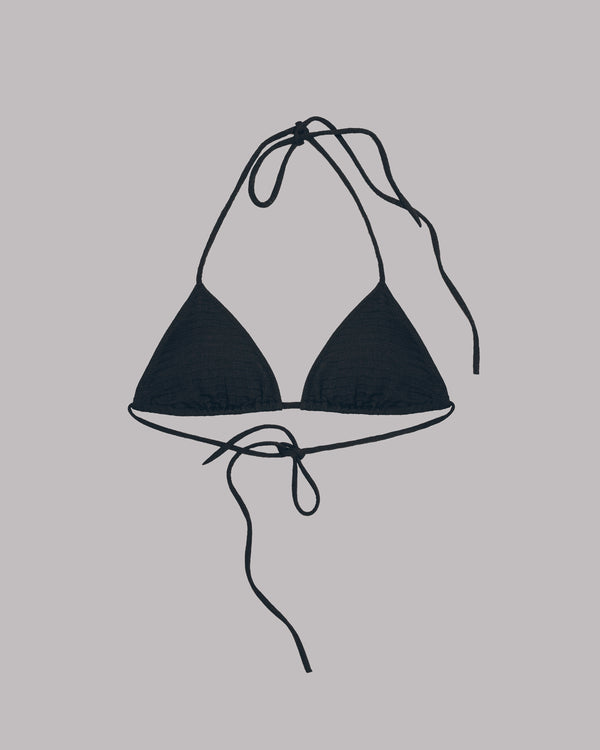 Mikuta The Black Triangle Bikini Top