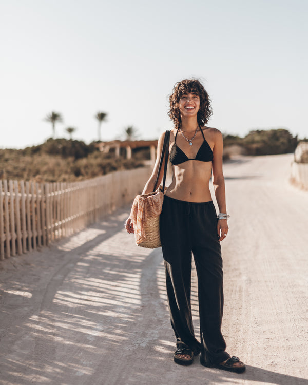 Mikuta The Black Triangle Bikini Top