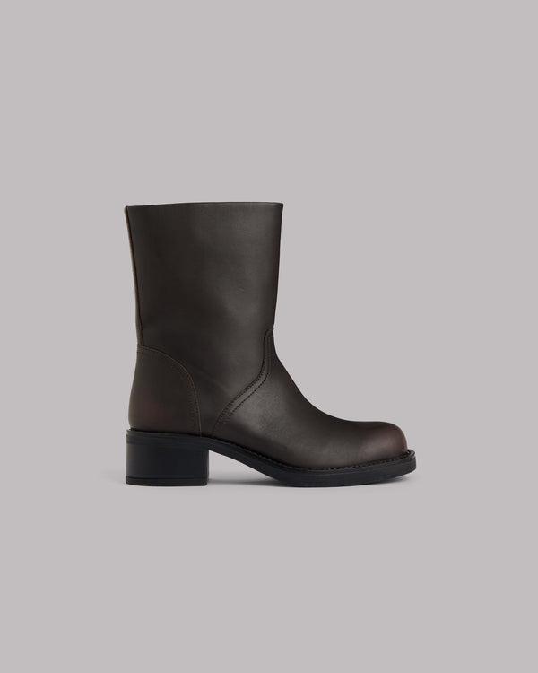 Mikuta The Brown Leather Boots