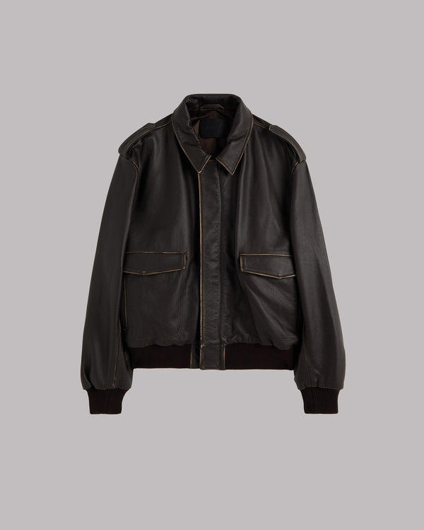 Mikuta The Brown Vintage Leather Jacket