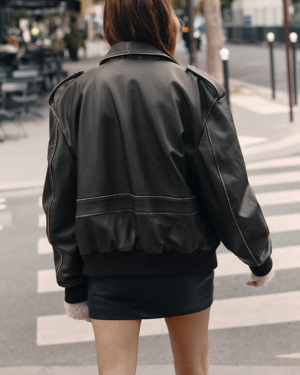 Mikuta The Brown Vintage Leather Jacket