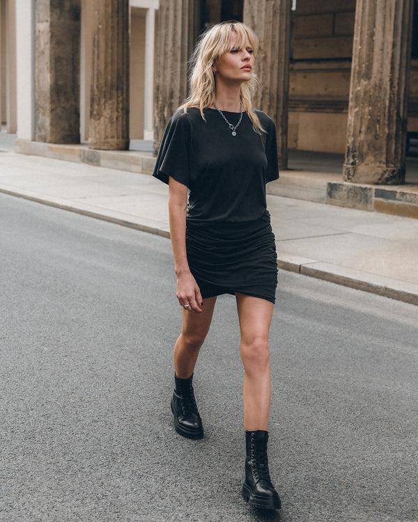 mikuta The Dark Draped Skirt