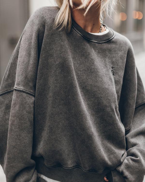 Mikuta The Dark Faded Embroidered Standard Sweater