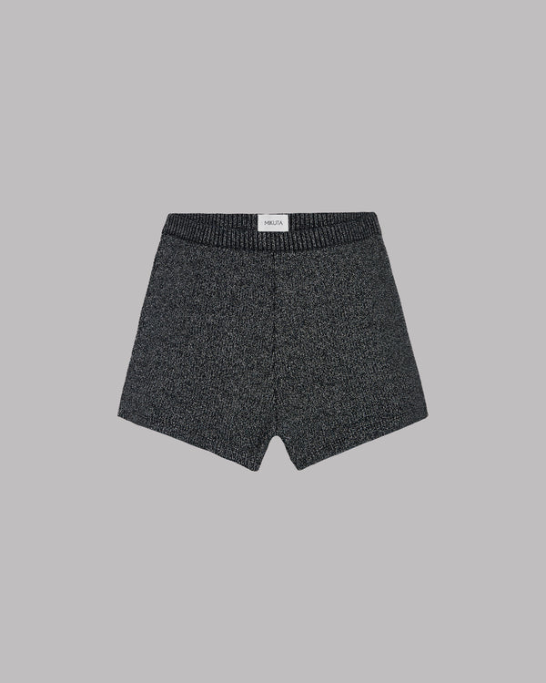 Mikuta The Dark Glitter Ribbed Shorts