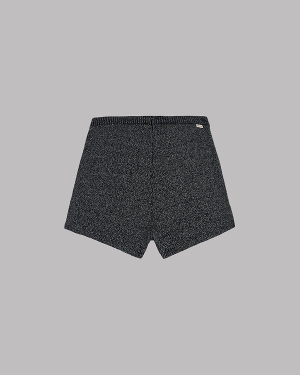 Mikuta The Dark Glitter Ribbed Shorts