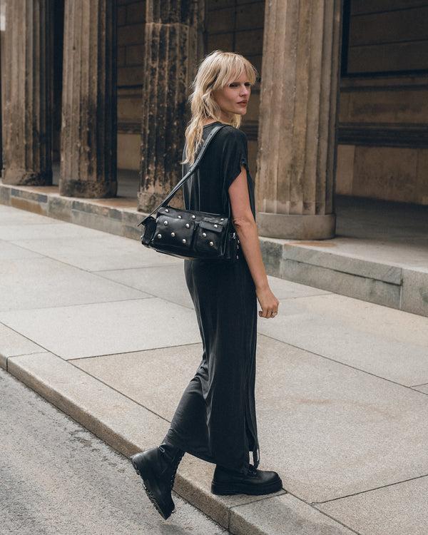 Mikuta The Dark Long Batwing Dress