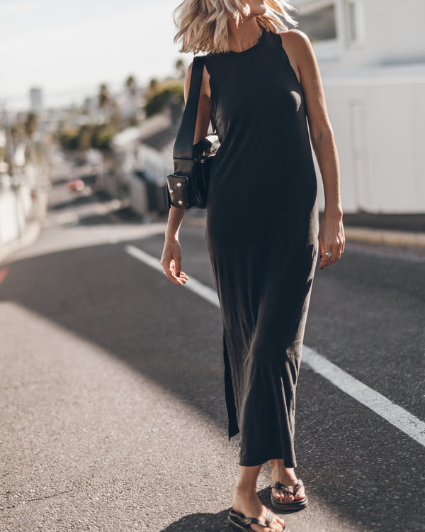 Mikuta The Dark Long Tank Dress