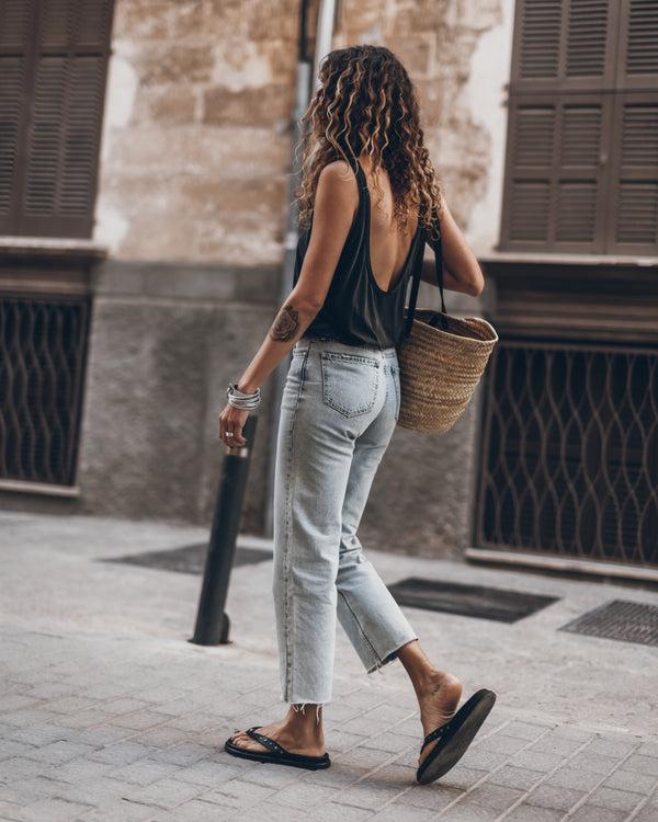 Mikuta The Dark Low Back Base Tank Top